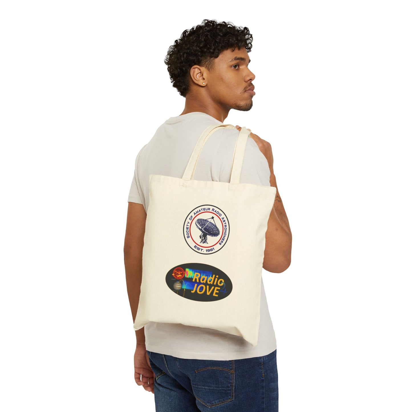 2025 Eastern Conference Cotton Canvas Tote Bag - Radio Astronomy Design