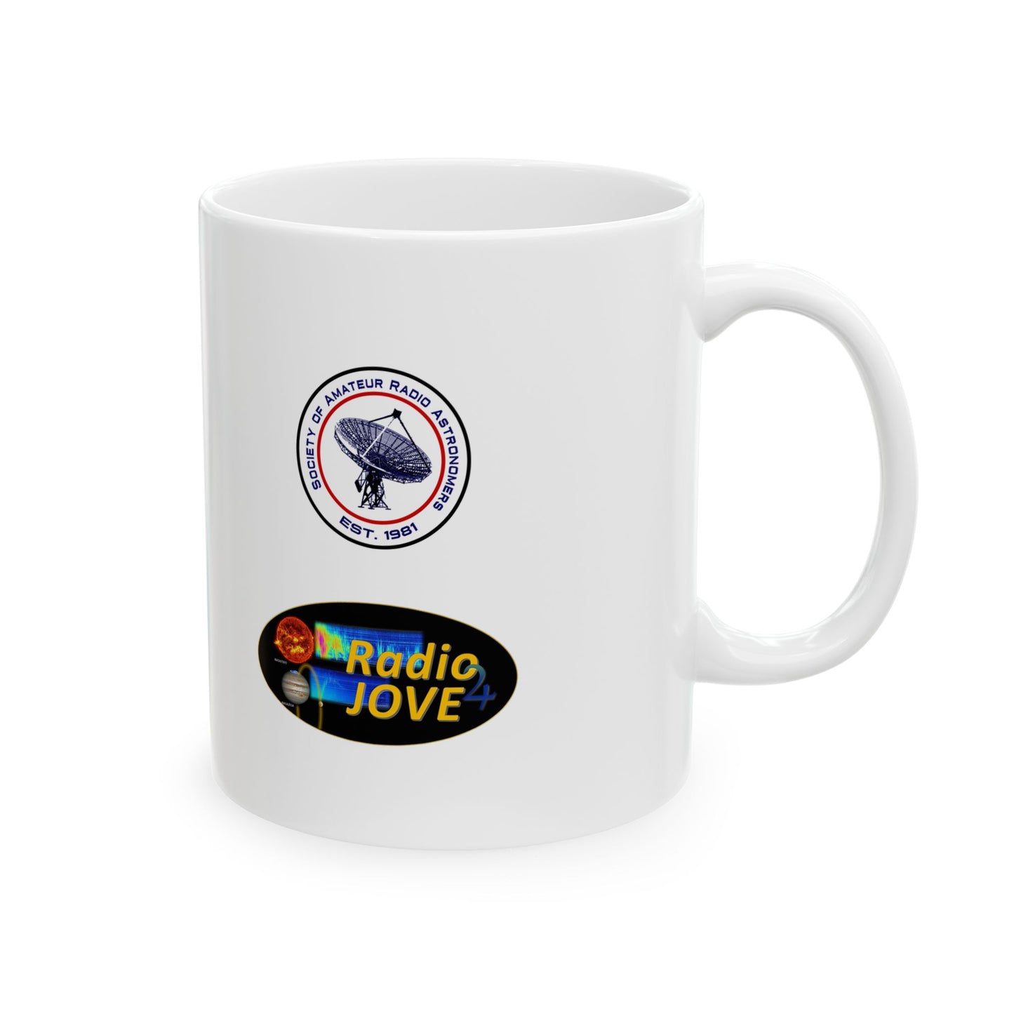 Retro Radio Jove Ceramic Mug | 11oz & 15oz | Perfect for Coffee Lovers & Collectors