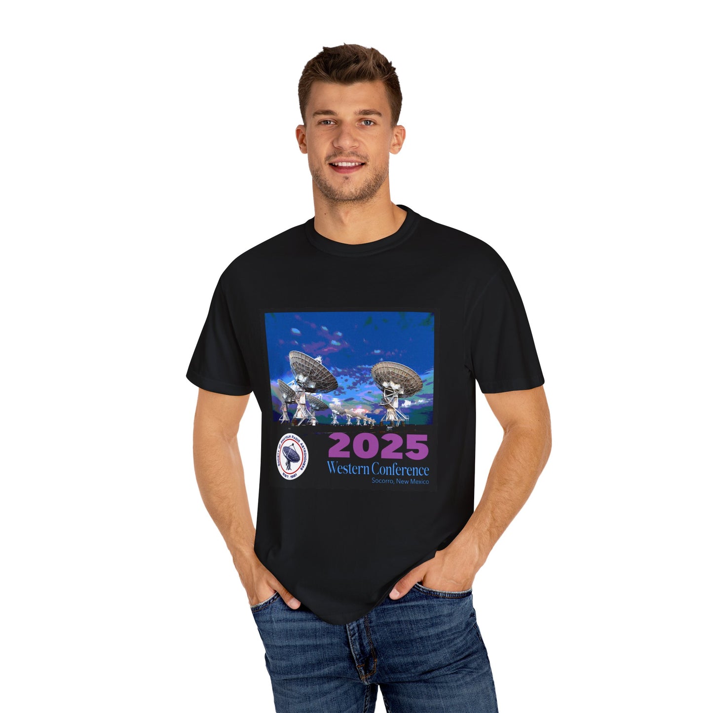 2025 Western Conference Unisex Garment-Dyed T-Shirt - Perfect for Sports Fans & Events