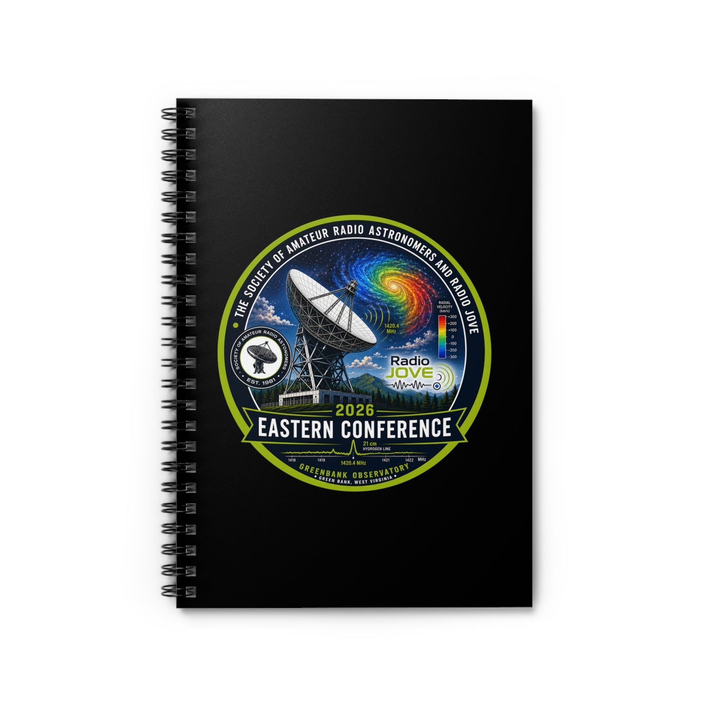 Eastern Conference 2026 Spiral Notebook – Amateur Radio & Astronomy Design