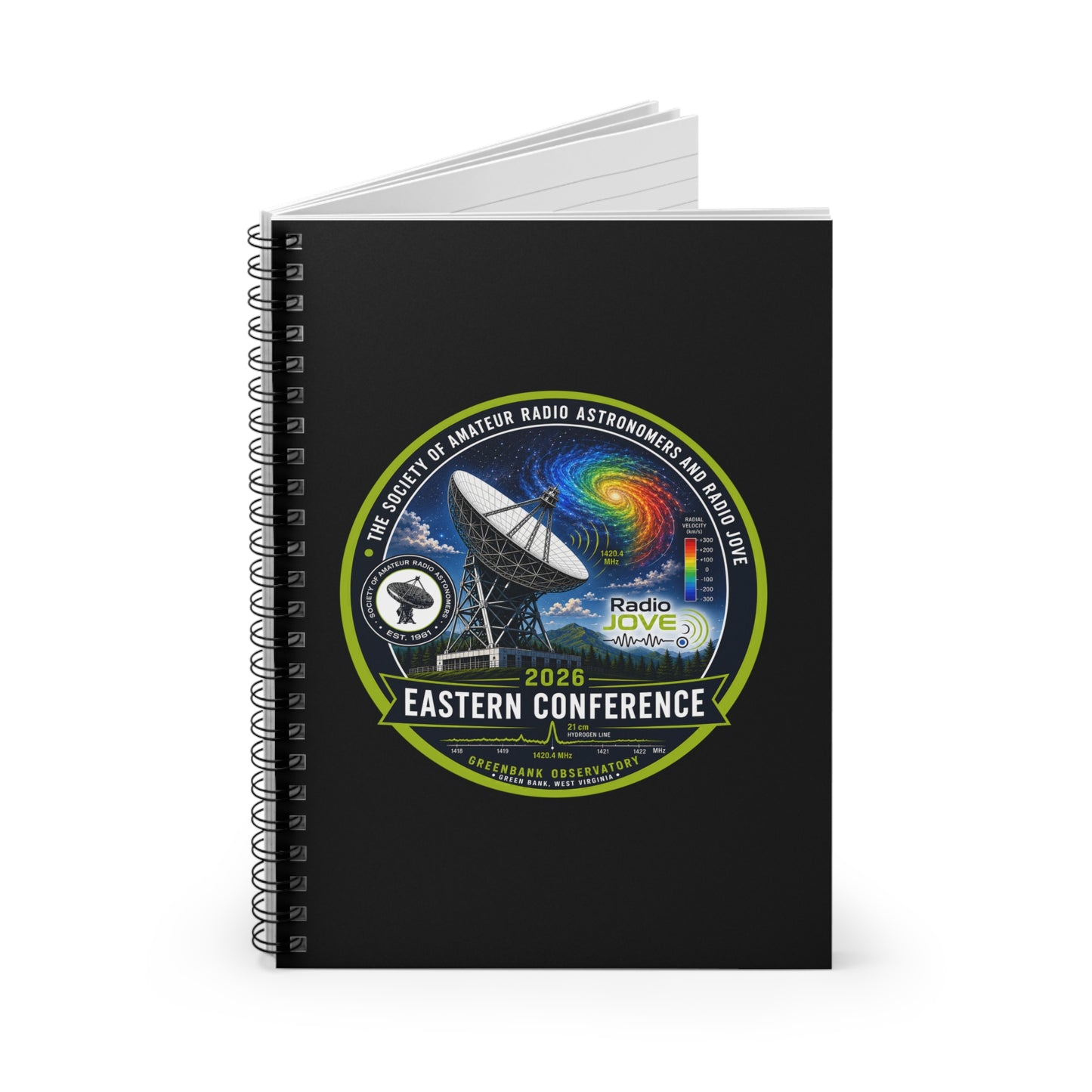 Eastern Conference 2026 Spiral Notebook – Amateur Radio & Astronomy Design