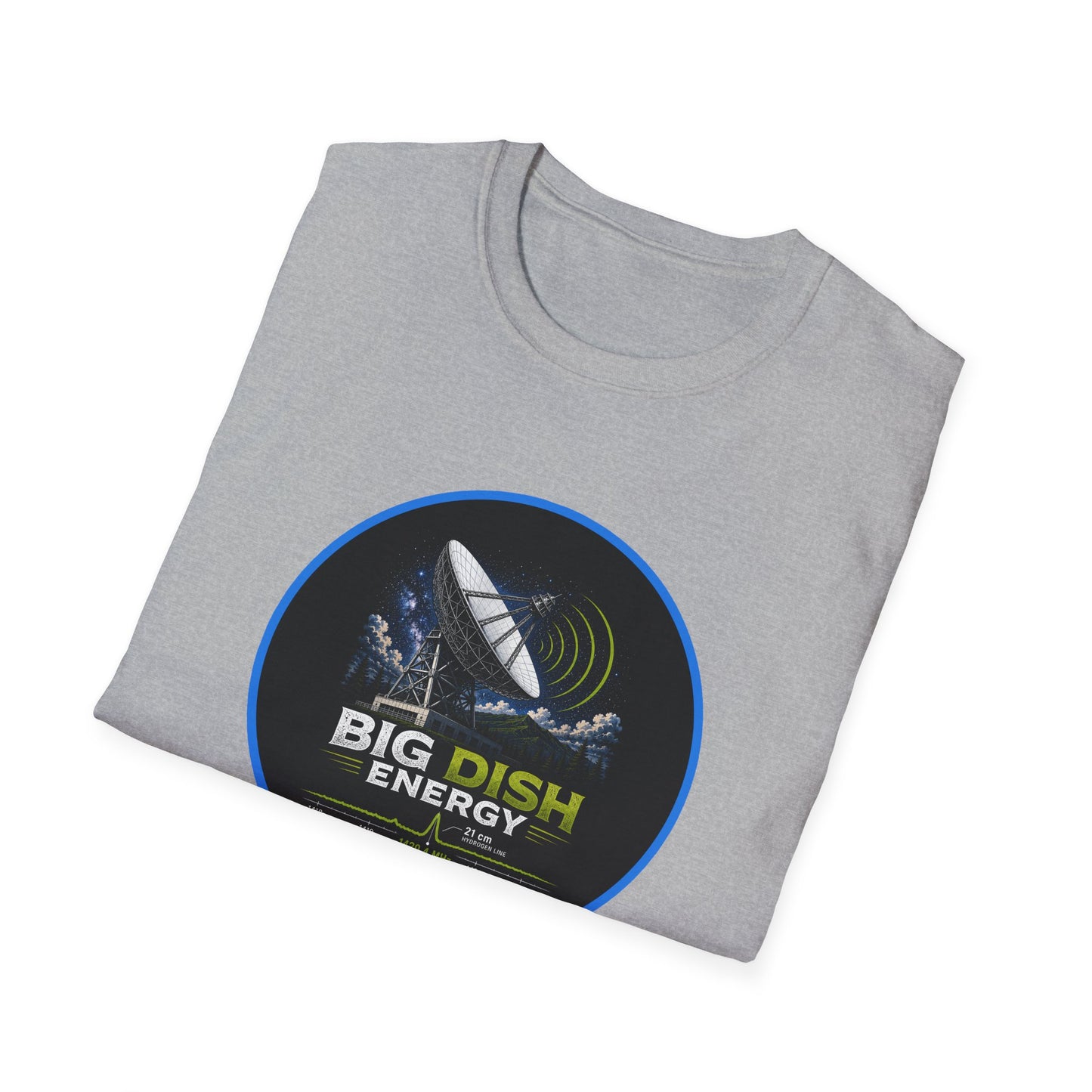 Big Dish Energy T-Shirt — Satellite Radio Astronomy Graphic Tee