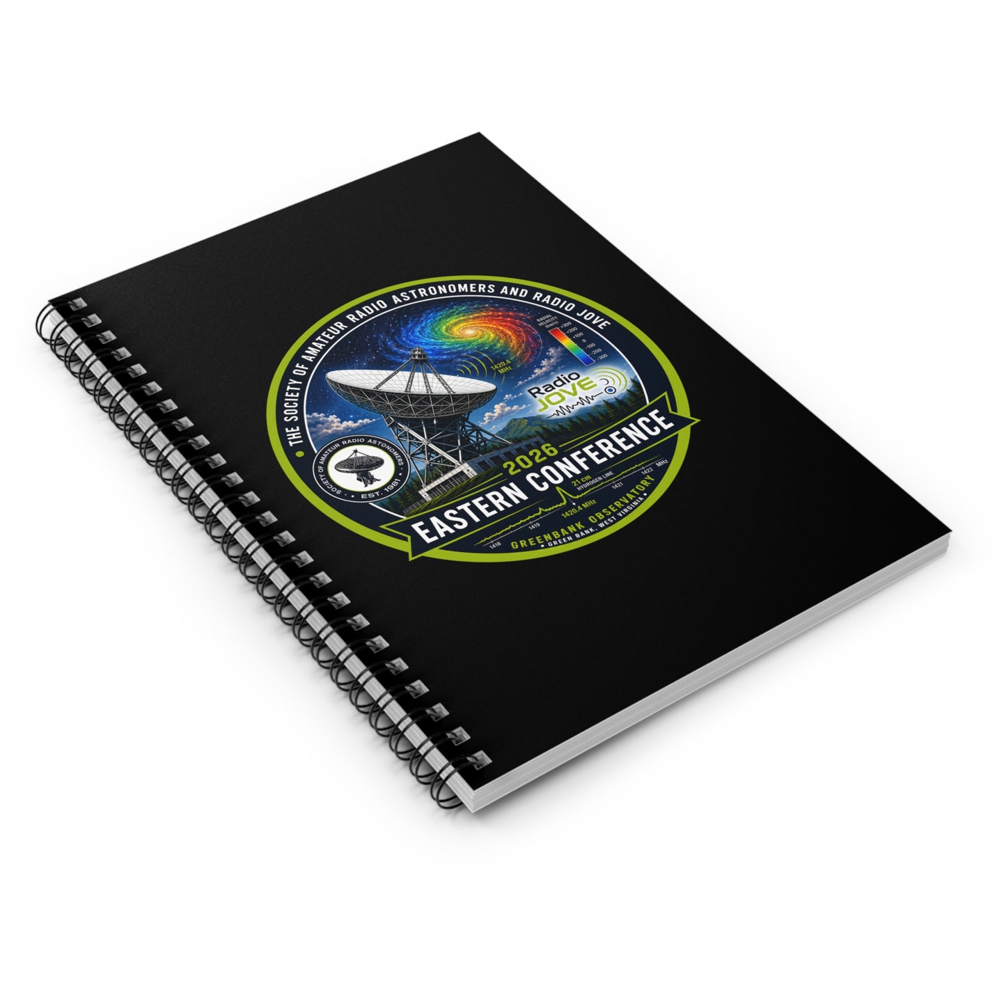 Eastern Conference 2026 Spiral Notebook – Amateur Radio & Astronomy Design