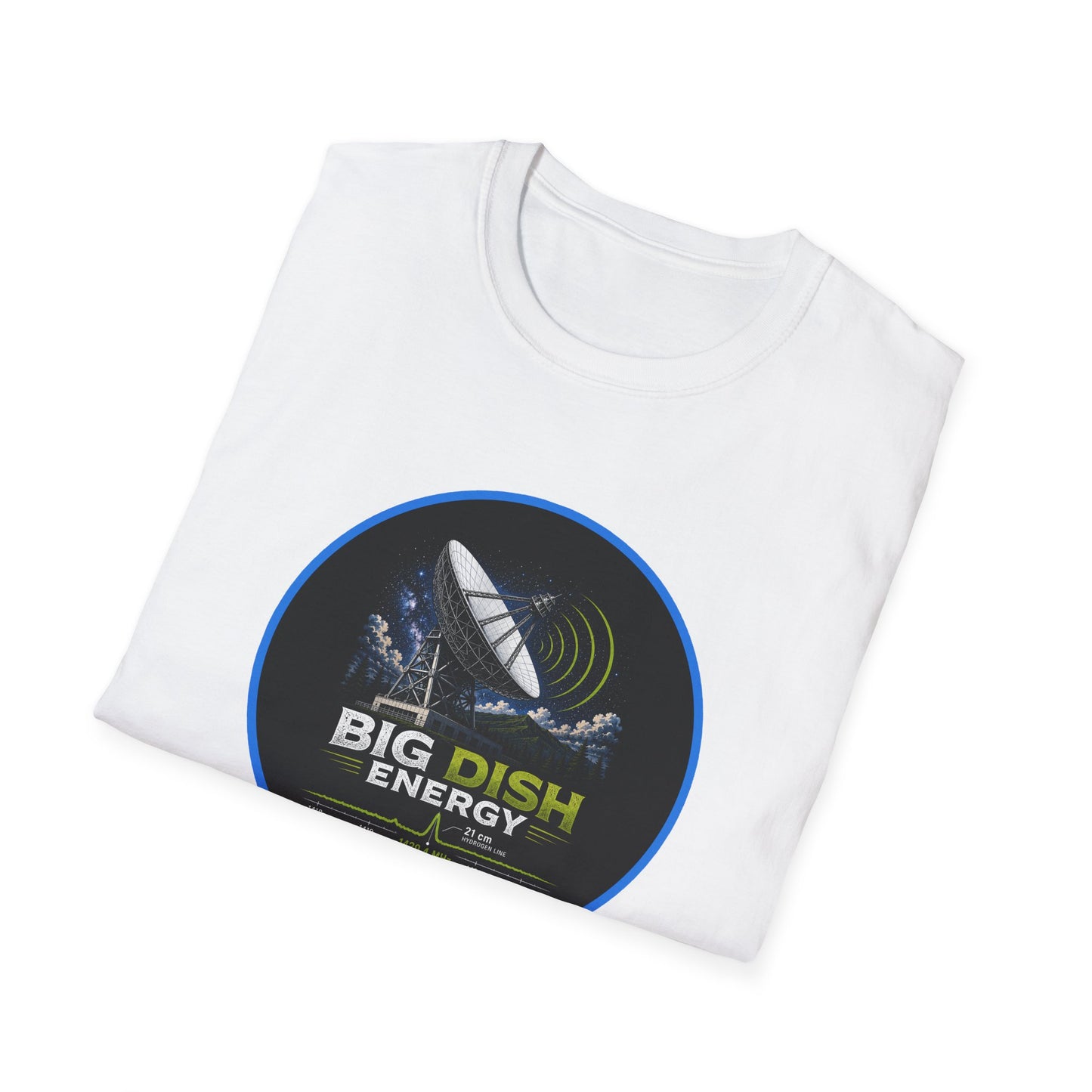 Big Dish Energy T-Shirt — Satellite Radio Astronomy Graphic Tee